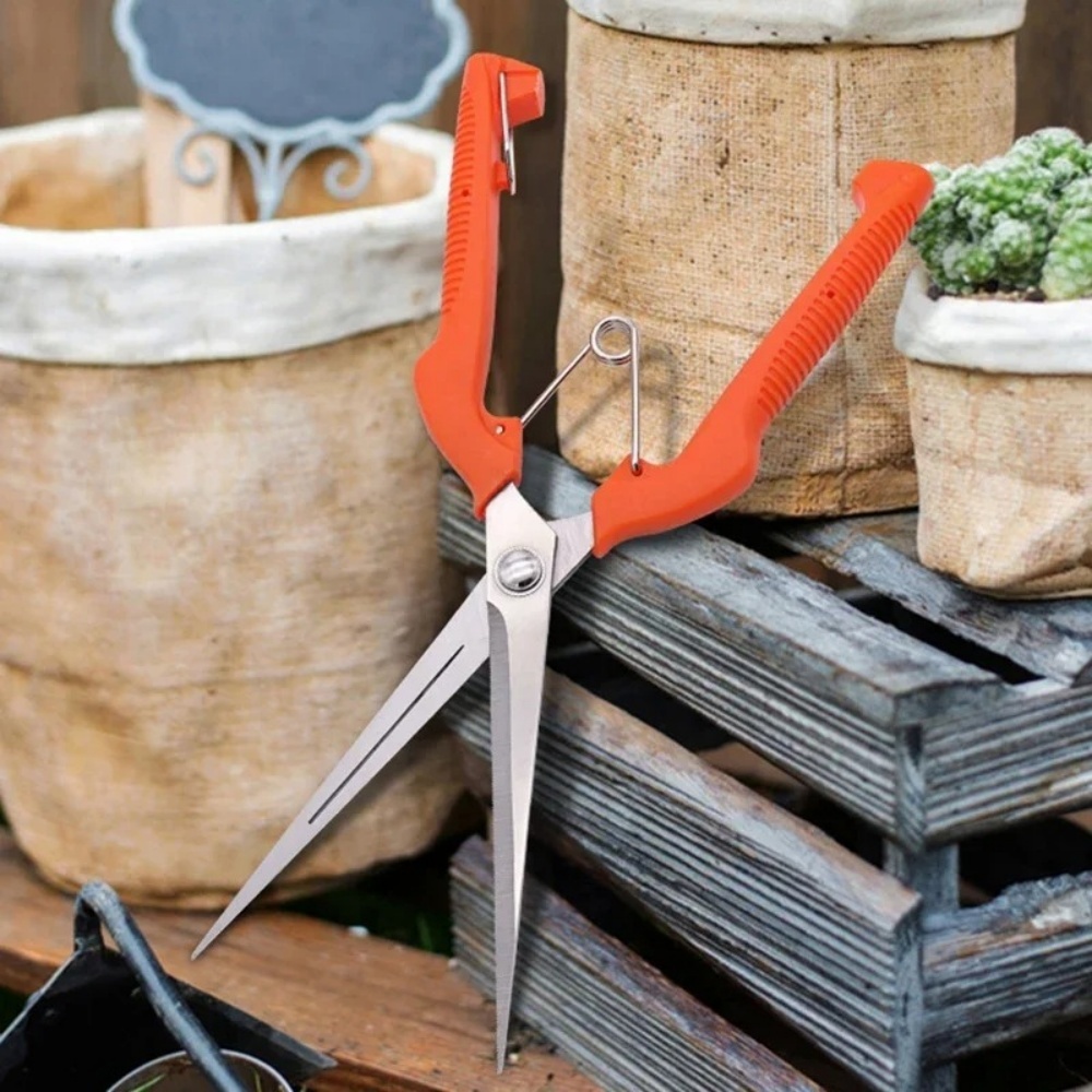 Smart Garden Edging - กรรไกรตัดแต่งกิ่งไม้มืออาชีพ สแตนเลส กรรไกรบอนไซแบบพกพา กรรไกรเก็บผลไม้ เครื่องมือทำสวน