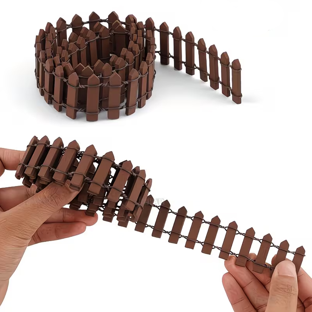 Smart Garden Edging - ชุดรั้วไม้ขนาดเล็ก ขอบเรียบ - รั้วตกแต่งกลางแจ้งที่ทนทาน เหมาะสำหรับสวนและภูมิทัศน์ขนาดเล็ก ประกอบง่าย