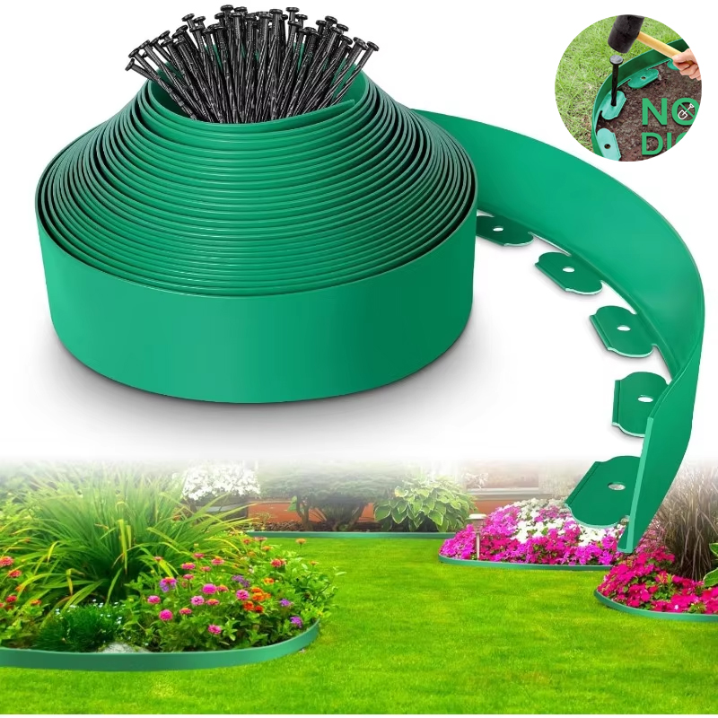 Smart Garden Edging - 10M PVC สวนขอบ 30 Spiked Anchors
