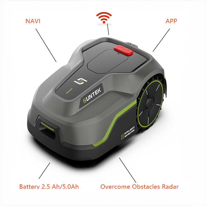 Smart Garden Drawing - หุ่นยนต์ตัดหญ้าอัตโนมัติ NAVI HOME สำหรับใช้ในสวนบ้าน ควบคุมด้วยรีโมทอัจฉริยะ สามารถวาดรูปทรงพื้นที่ทำงานได้