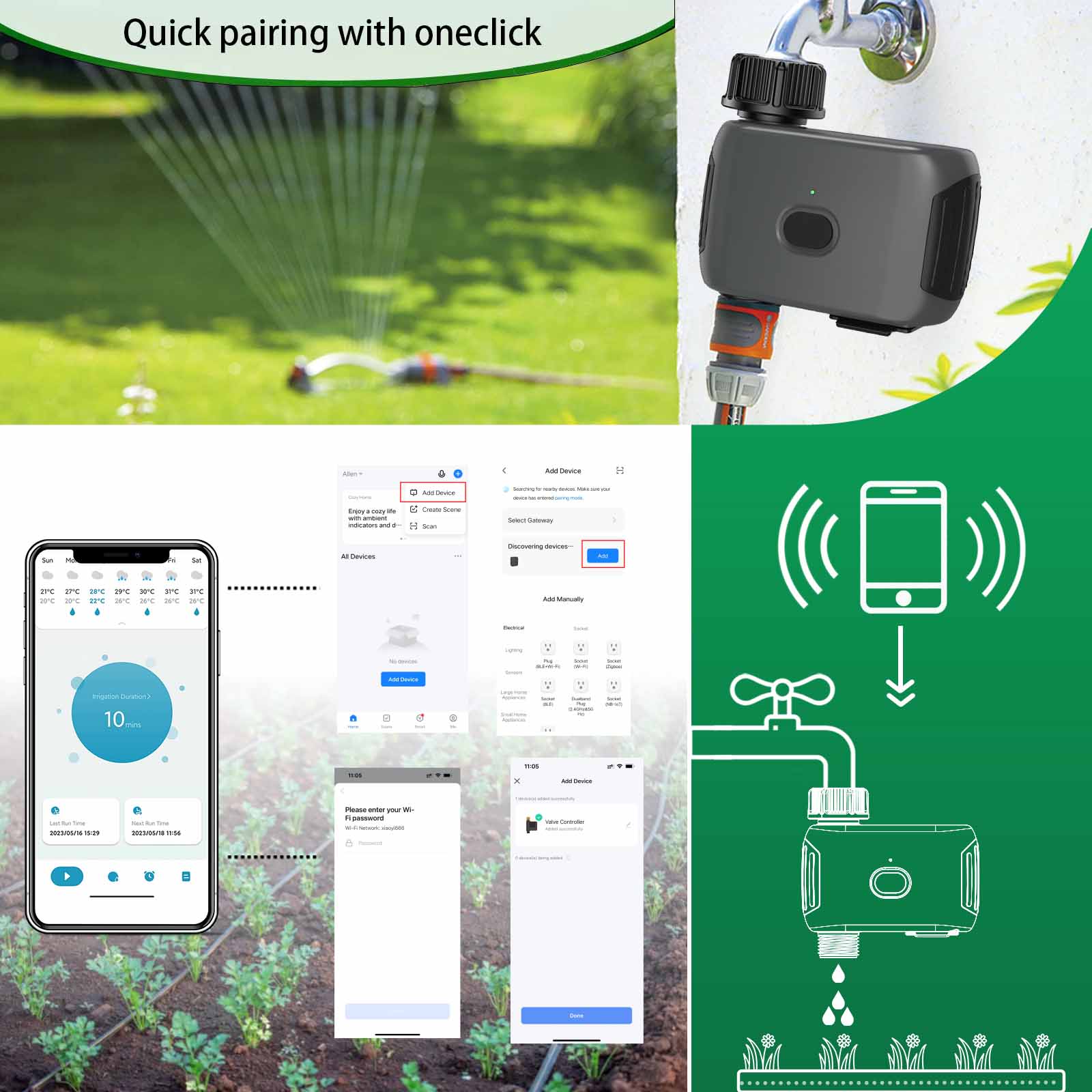 INSOMA ระบบรดน้ำต้นไม้อัตโนมัต - Smart Garden Accessories บทวิจารณ์และราคา