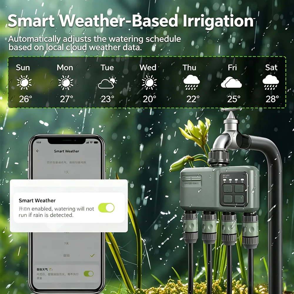 ตัวตั้งเวลาควบคุมการรดน้ำอัตโน - Smart Garden Tower บทวิจารณ์และราคา